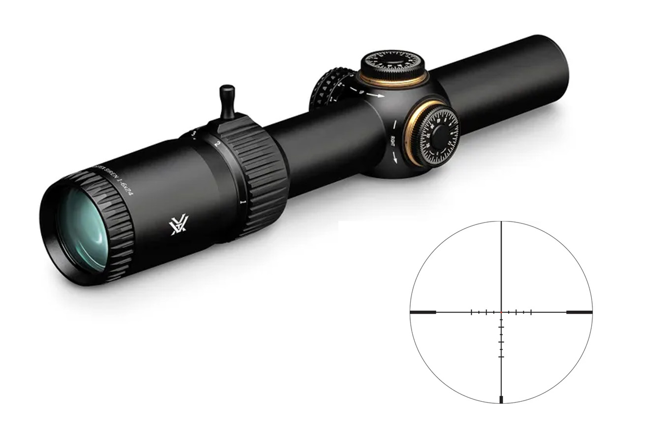 VORTEX OPTICS Siren 1 6x24 Riflescope with VMR 2 MOA Reticle